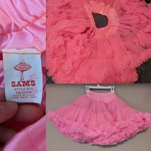 Girl's Sam's Petticoat/Tutu/Square Dancing Petti Sz M Bright Pink